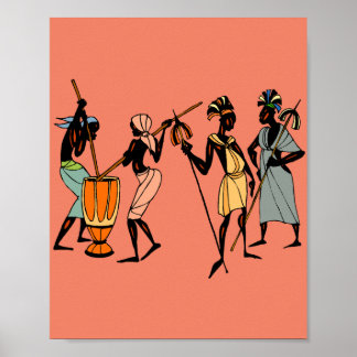 Poster Cuisine et danse des femmes africaines