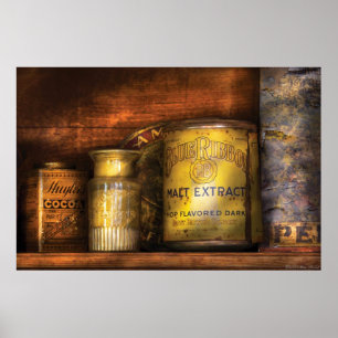 Poster Cuisine - extrait de malt de ruban bleu