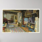 Poster Cuisine intérieure Vue de la Maison John Alden (Devant)