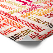 Poster Cuisine japonaise Menu Arrière - plan (Coin)