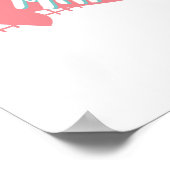 Poster cuisine kawaii - Milk et biscuit mignon, rose, tur (Coin)