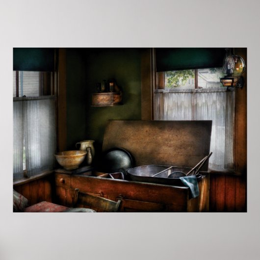 Poster Cuisine - Le lavabo de cuisine (Devant)