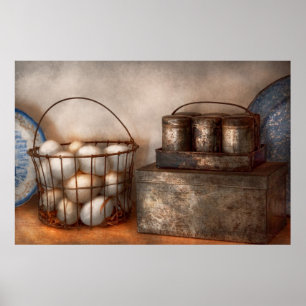 Poster Cuisine - Nourriture - Œufs - Frais ce matin
