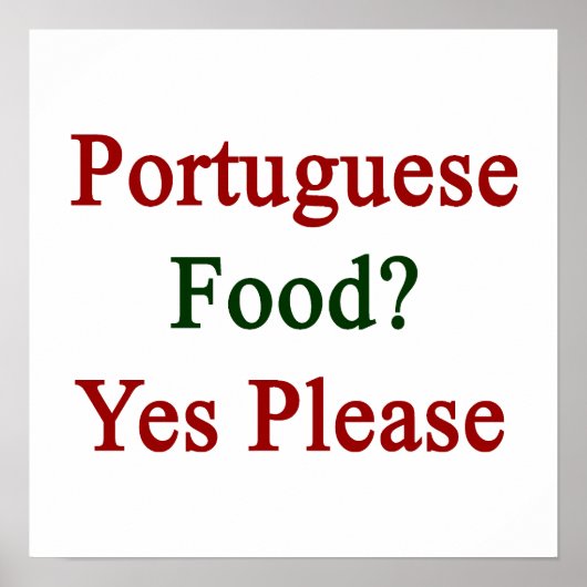 Poster Cuisine portugaise Oui S'il vous plaît (Devant)