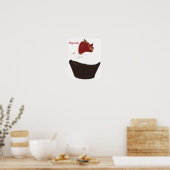 Poster Cuisine rétro - Cupcake (Cuisine)