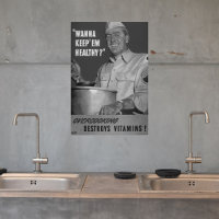 Cuisine rétro Vintage Noir Blanc 2ÈME GUERRE MONDI