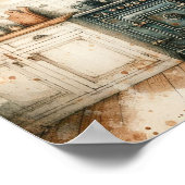 Poster Cuisine rustique de campagne 4 (Coin)