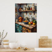 Poster Cuisine rustique encore vie (Cuisine)
