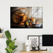 Poster Cuisine - Souvenirs précieux (Bureau à domicile)
