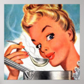 Poster cuisine vintage rétro (Devant)