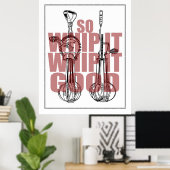 Poster Cuisine Whisk Art | Whip It Good Funny (Bureau à domicile)