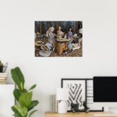 Poster Cuisiner pour la Tribu (Bureau à domicile)