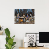 Poster Cuisiner pour la Tribu (Bureau à domicile)