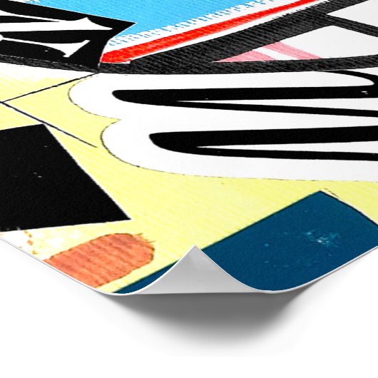 Poster Cuisinier bleu (Coin)