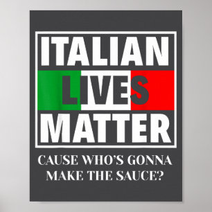 Poster Cuisinier Italien Drôle Italie Italien