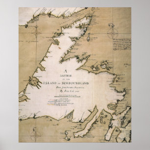 POSTER CUISINIER : TERRE-NEUVE, 1763