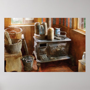 Poster Cuisinière - Souvenez-vous du bon vieux temps où