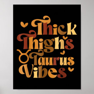Poster Cuisse épaisse Taurus Vibes Melanin Black Women Ho