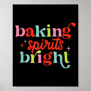 Poster Cuisson Srits Bright, Équipe de cuisson de Noël