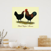 Poster Cuivre noir des Marans (Cuisine)