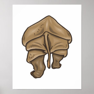 Poster cul rhinocéros