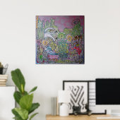 Poster Culbutes et Succulentes (Bureau à domicile)