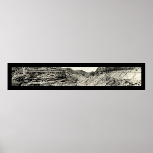 Poster Culebra Cut Panama Photo 1913 (Devant)