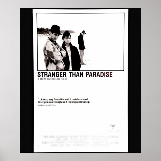 Poster Cult Comedy Stranger than Paradise par American Au (Devant)