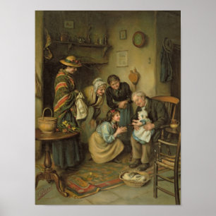 Poster Culte de famille, des poires Annual, 1911