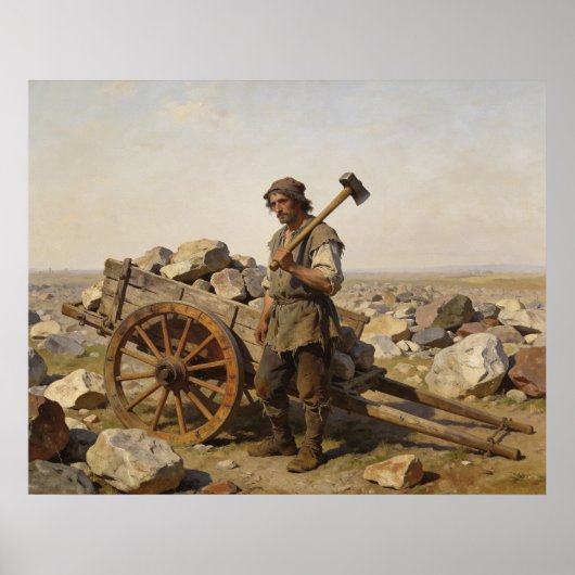 Poster Cultivateur de roches (Devant)