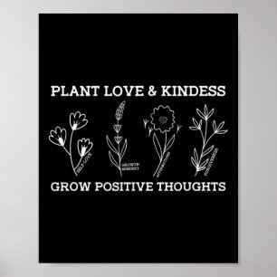Poster Cultiver des pensées positives Autosoins Cadeau de