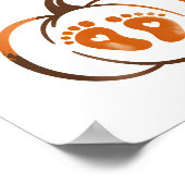 Poster Cultiver un peu Citrouille Chute drôle (Coin)