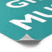 Poster Cultiver une moustache (Coin)