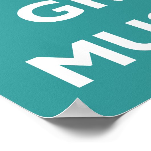 Poster Cultiver une moustache (Coin)