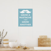Poster Cultivez une moustache ! (Cuisine)