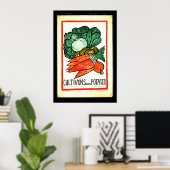 Poster Cultivons Notre Potager 1916 (Bureau à domicile)