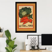 Poster Cultivons un jardin de légumes (Bureau à domicile)