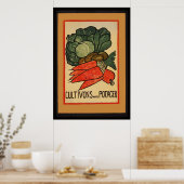 Poster Cultivons un jardin de légumes (Cuisine)
