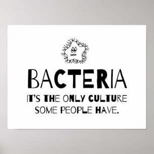 Poster Culture de bactéries
