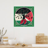 Poster culture palestienne | pastèque palestine, olive t (Cuisine)