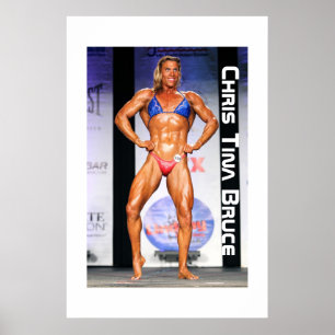 Poster Culturiste Chris Tina Bruce de transsexuel