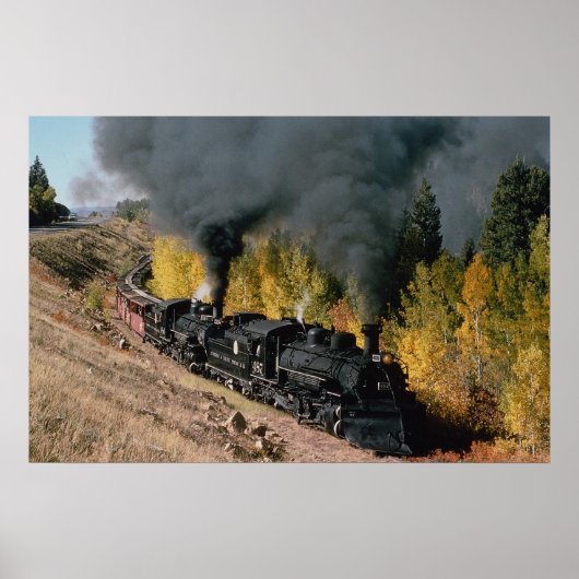 Poster Cumbres et Toltec Railroad, no 487 et no 484m, (Devant)