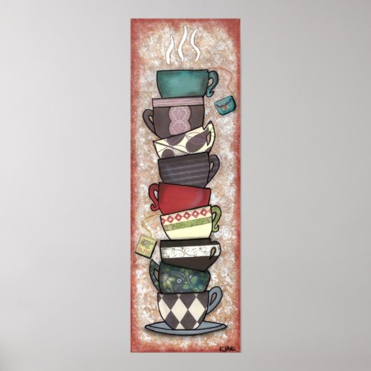 Poster Cupapalooza - Mugs de café, Tasses de thé - Art or (Devant)