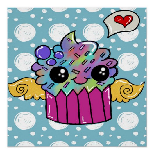 Poster cupcake (Devant)