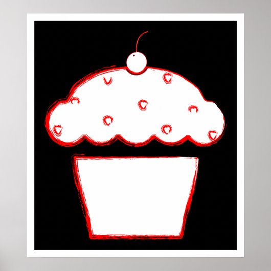 Poster cupcake (Devant)