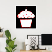 Poster cupcake (Bureau à domicile)