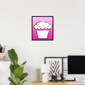 Poster cupcake (Bureau à domicile)