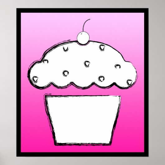 Poster cupcake (Devant)