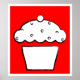 Poster cupcake