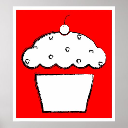 Poster cupcake (Devant)